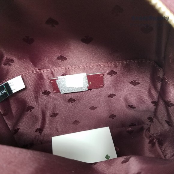 Kate Spade Mini Convertible Backpack Leather Red - Picture 11 of 12